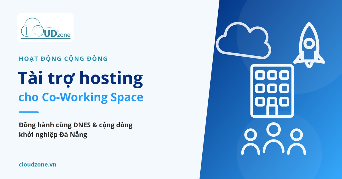 Tài trợ hosting cho Co-Working space Đà Nẵng