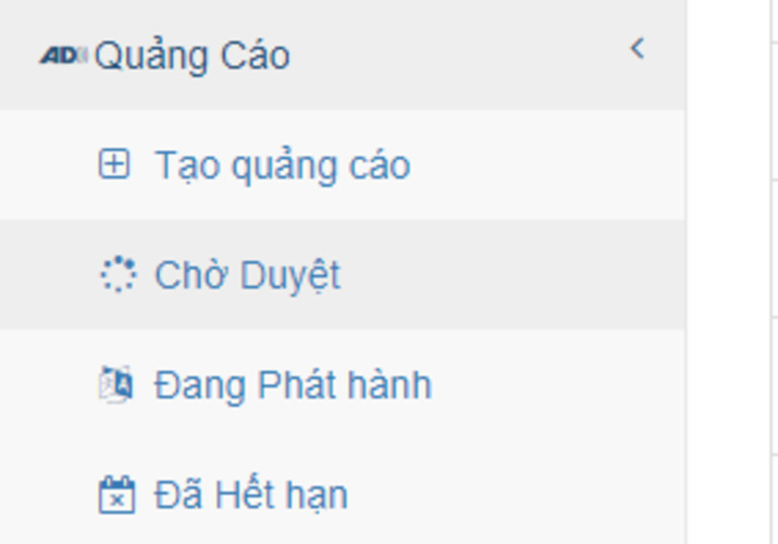 Quản lý quảng cáo trên VinaCMS