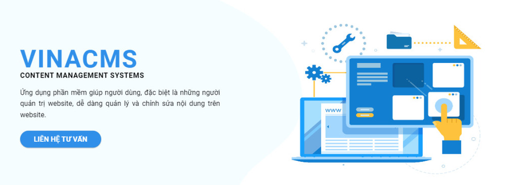 Giao diện hệ thống quản lý nội dung VinaCMS