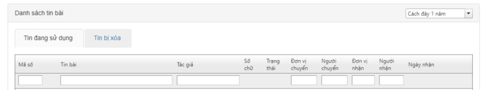 Quản lý tin bài trên VinaCMS