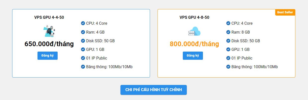 Cấu hình, chi phí thuê VPS GPU tại Cloudzone