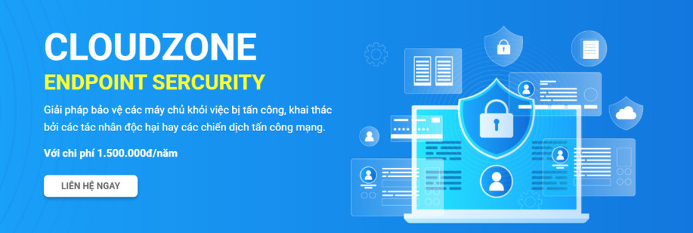 Giao diện quản lý bảo mật máy chủ tập trung tại Cloudzone