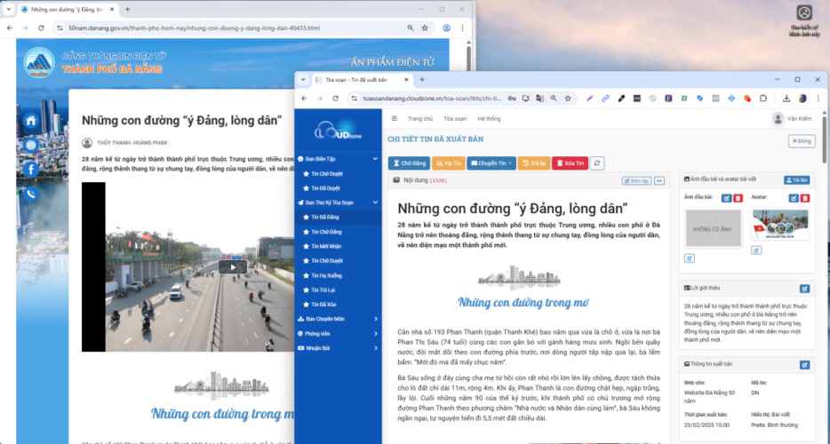 Hệ thống quản lý nội dung VinaCMS của Cloudzone