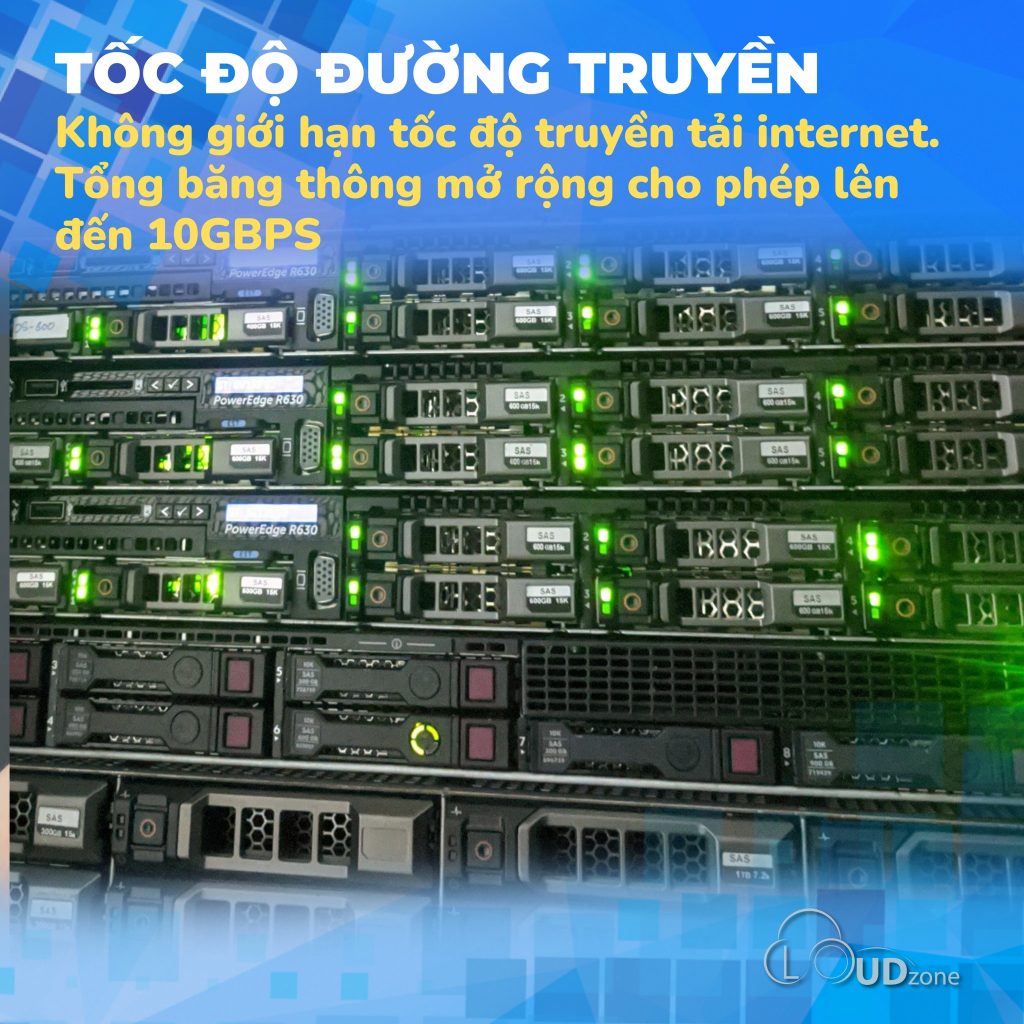 Máy chủ DELL và HP phục vụ dịch vụ Hosting cPanel của Cloudzone