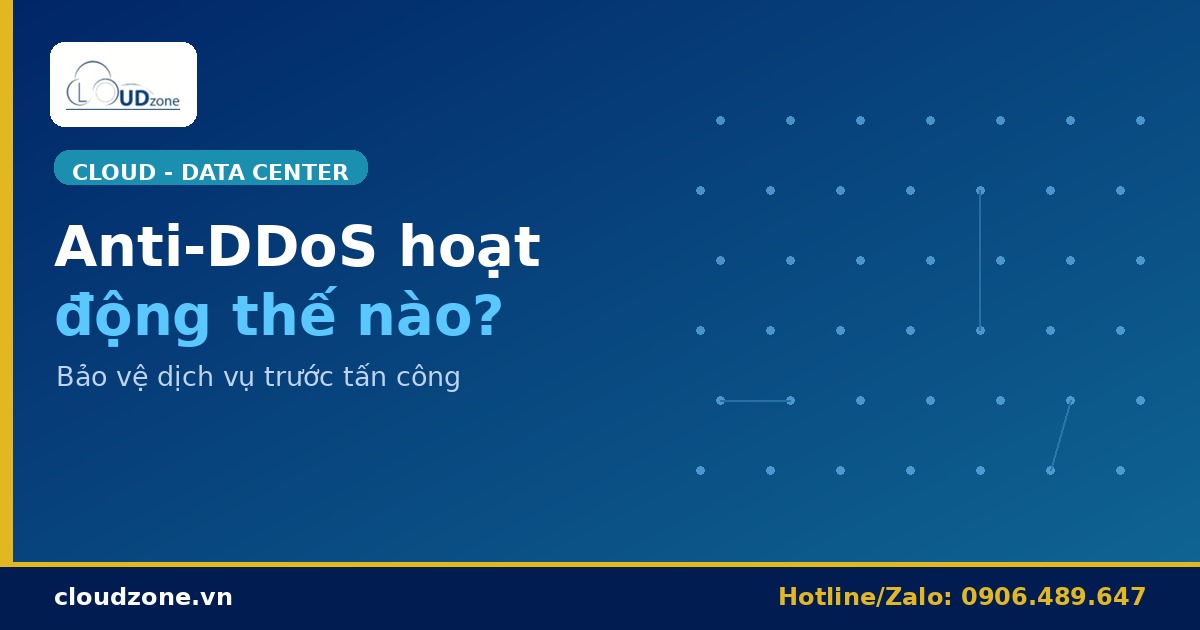 Anti-DDoS hoạt động thế nào để bảo vệ dịch vụ?