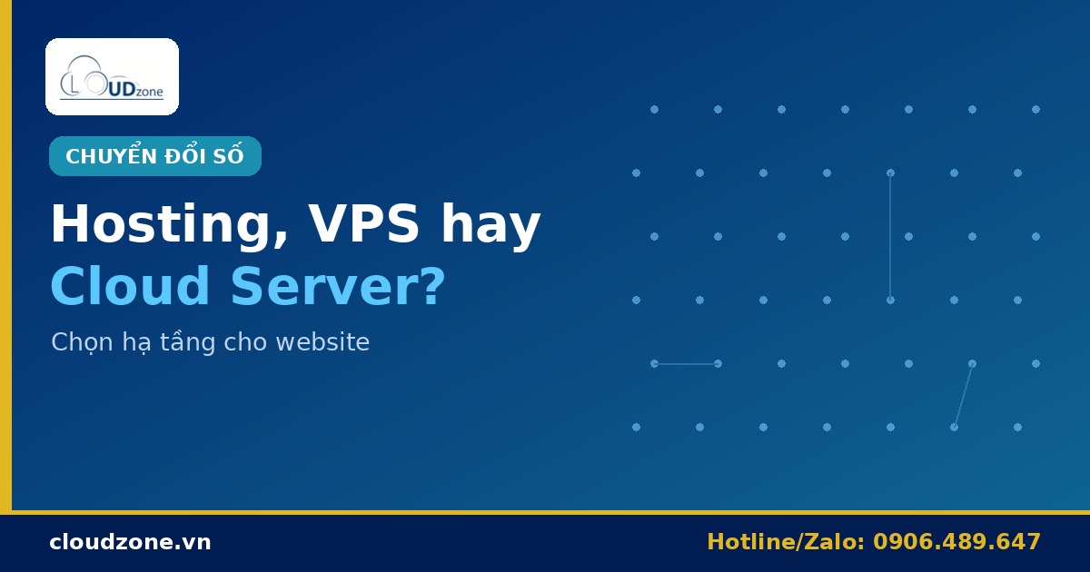 Website doanh nghiệp: chọn hosting chia sẻ, VPS hay Cloud Server?